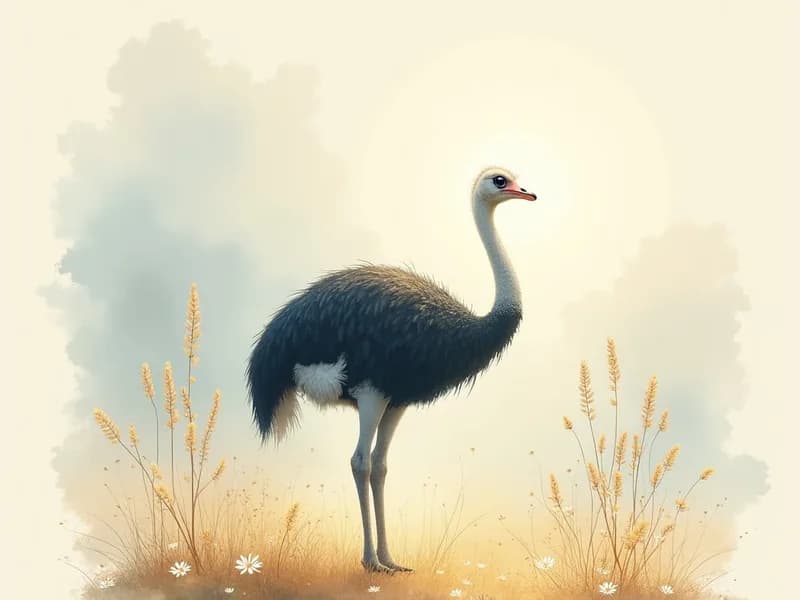 Ilustração do Avestruz
