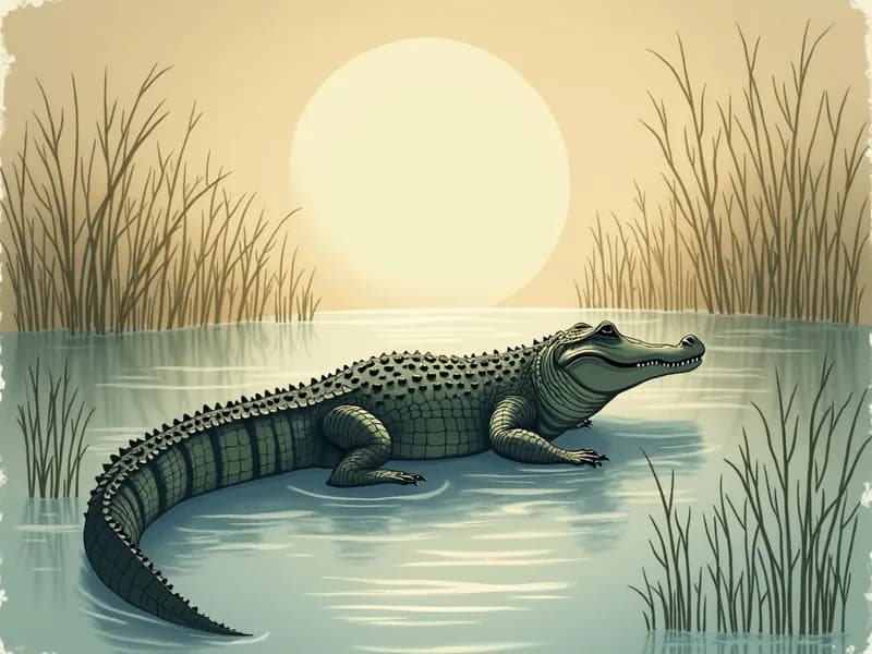 Ilustração do Jacaré