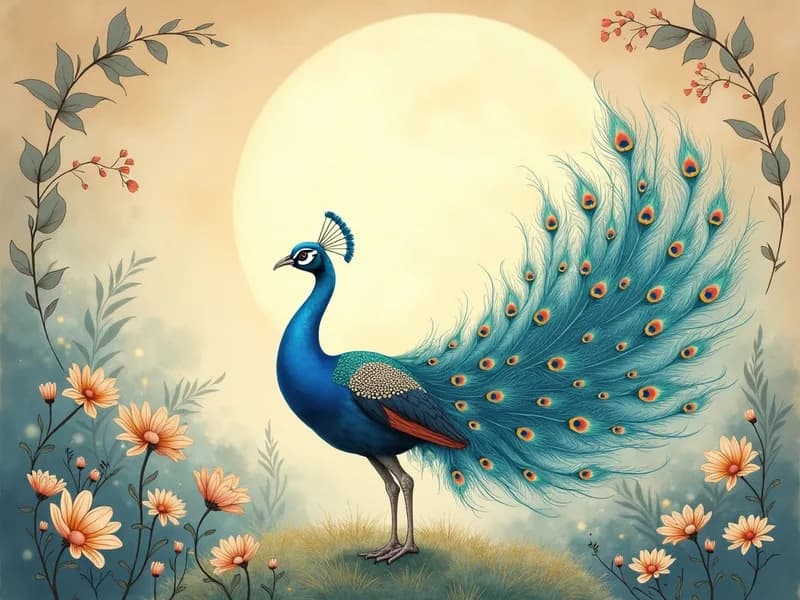 Ilustração do Pavão