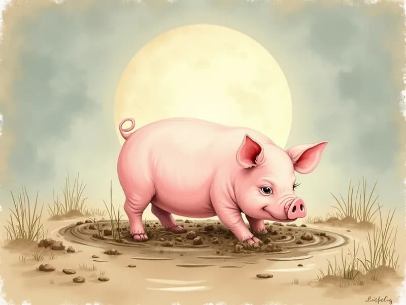 Ilustração do Porco