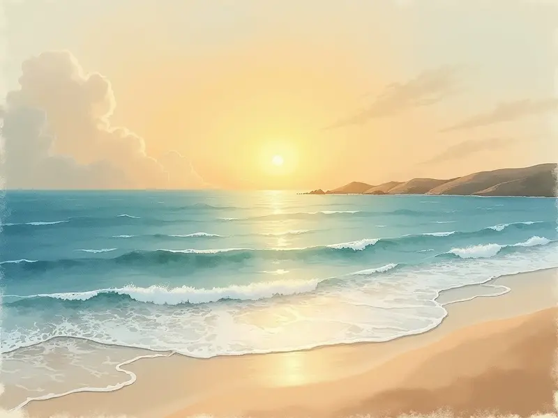 Sonhar com praia e mar no verão brasileiro