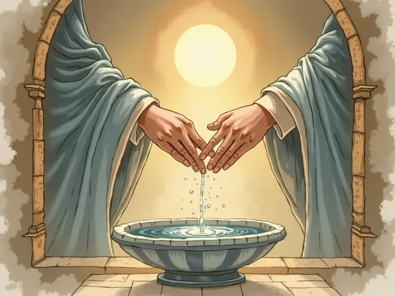 Ilustração do sonho: sonhar bebendo água benta