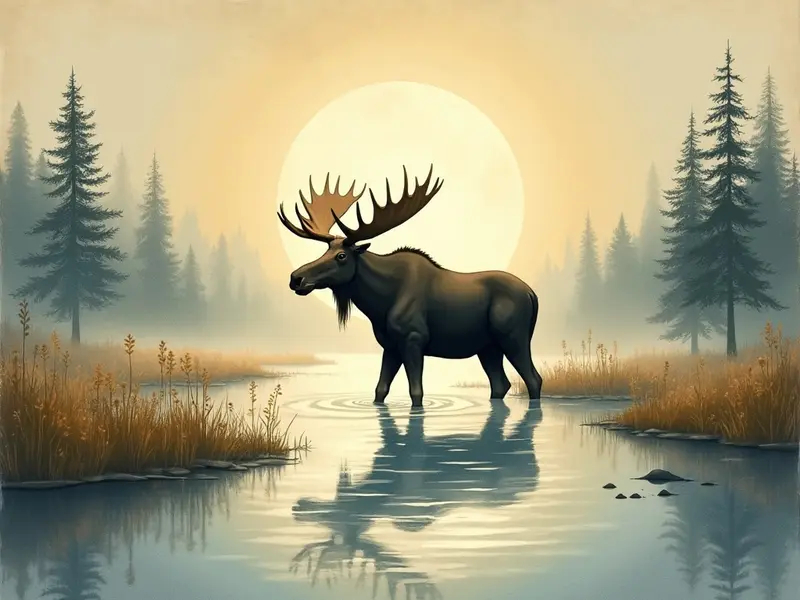 Ilustracja snu: alce
