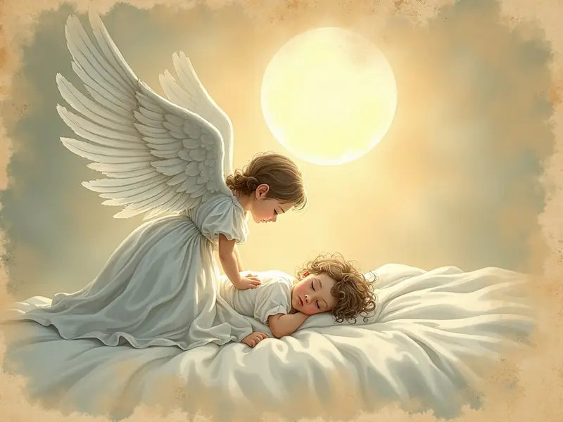 Ilustracja snu: anjo da guarda sorrindo