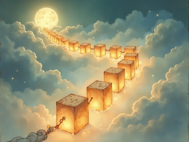 Ilustracja snu: comprar blockchain