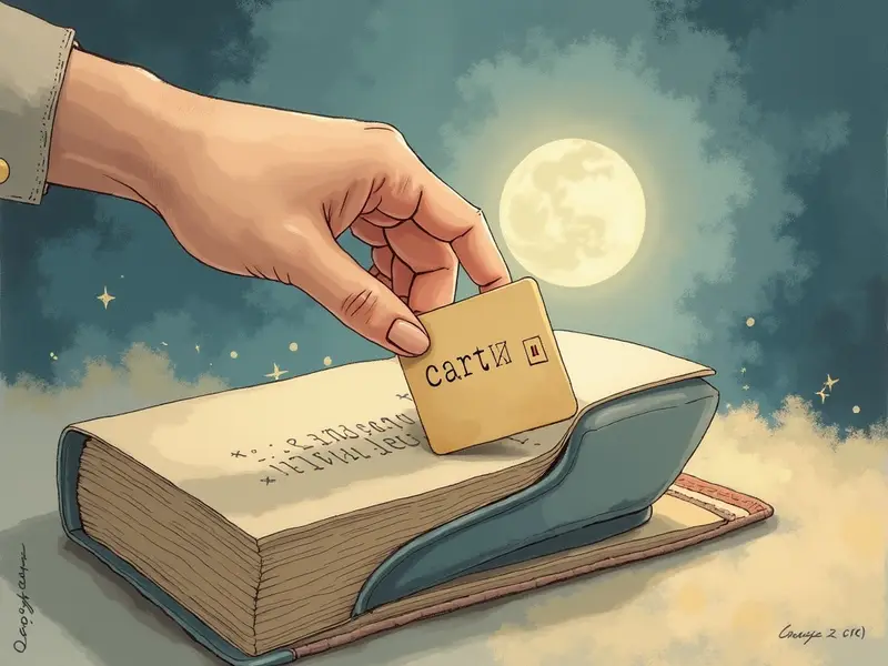 Ilustracja snu: cartão de débito branco