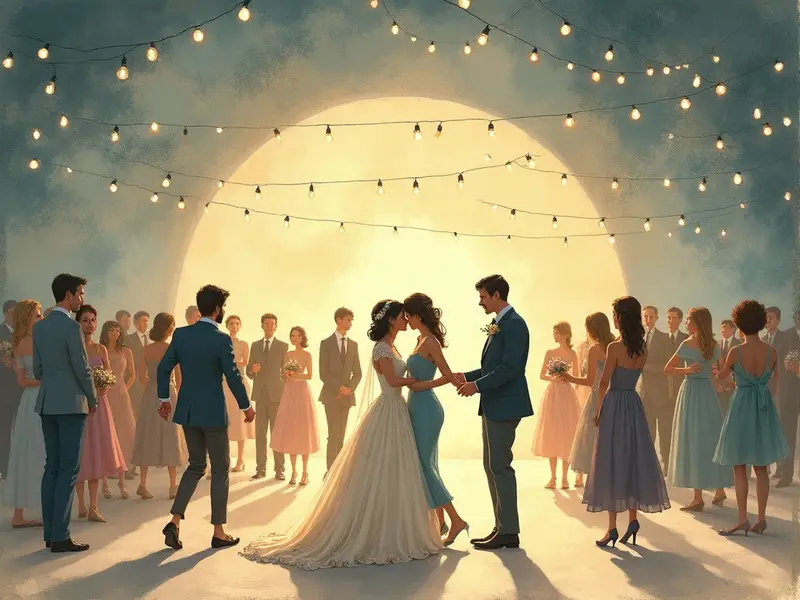 Ilustracja snu: casamento à noite