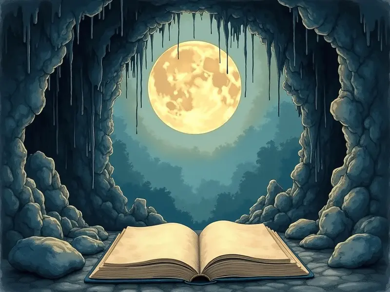Ilustracja snu: caverna antiga