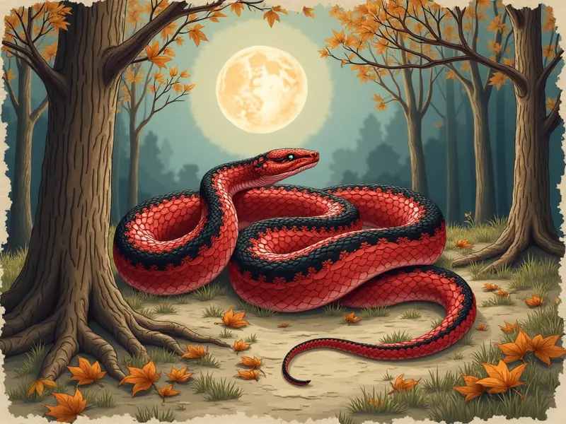 Ilustracja snu: cobra coral