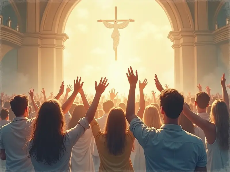 Ilustracja snu: culto (igreja evangélica)