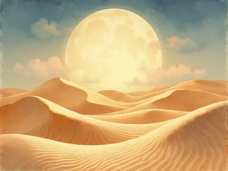 Ilustracja snu: sandboard na duna