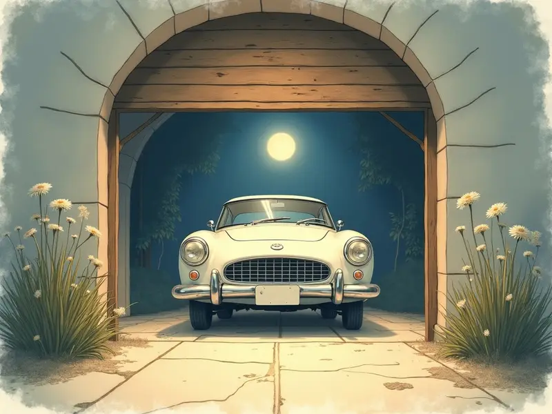 Ilustracja snu: garagem em casa