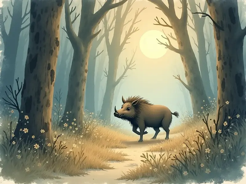 Ilustracja snu: javali velho
