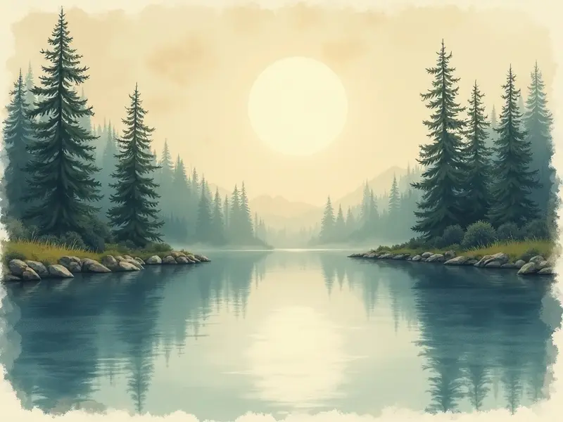 Ilustracja snu: lago claro