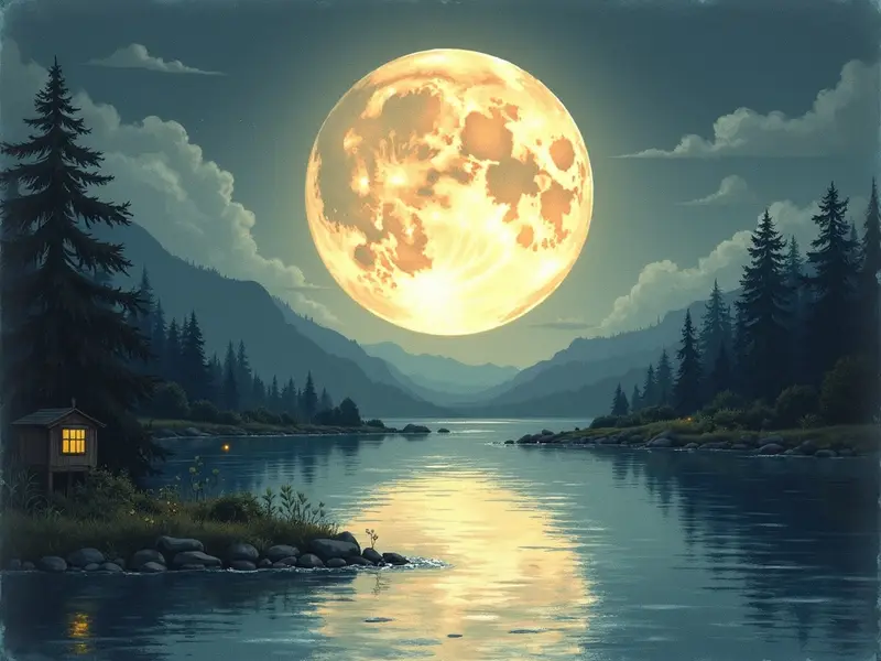 Ilustracja snu: lua à noite