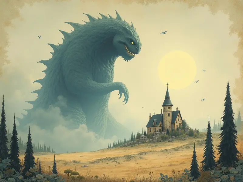 Ilustracja snu: monstro preto