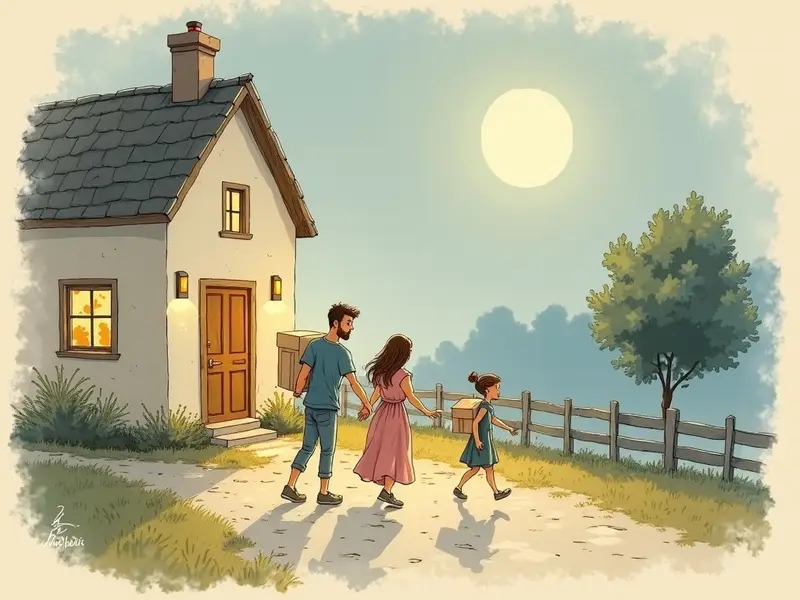 Ilustracja snu: pequena mudança de casa