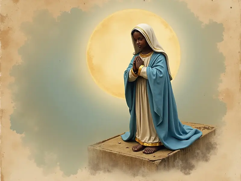 Ilustração do sonho: Sonhar com Nossa Senhora Aparecida chorando