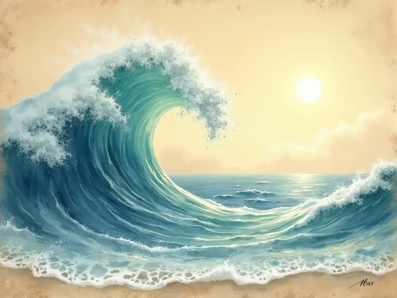 Ilustracja snu: onda ao longe