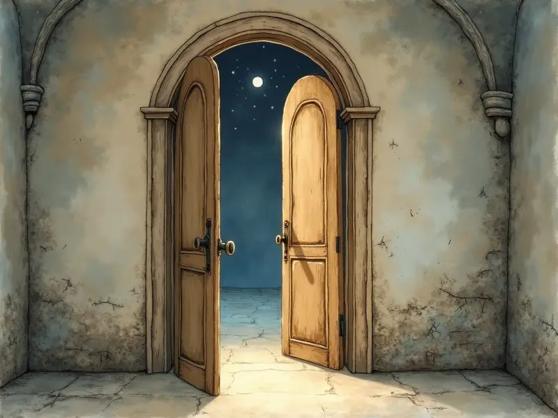 Ilustracja snu: porta aberta