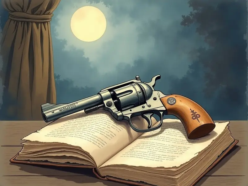 Ilustracja snu: sonhar atirando com revólver