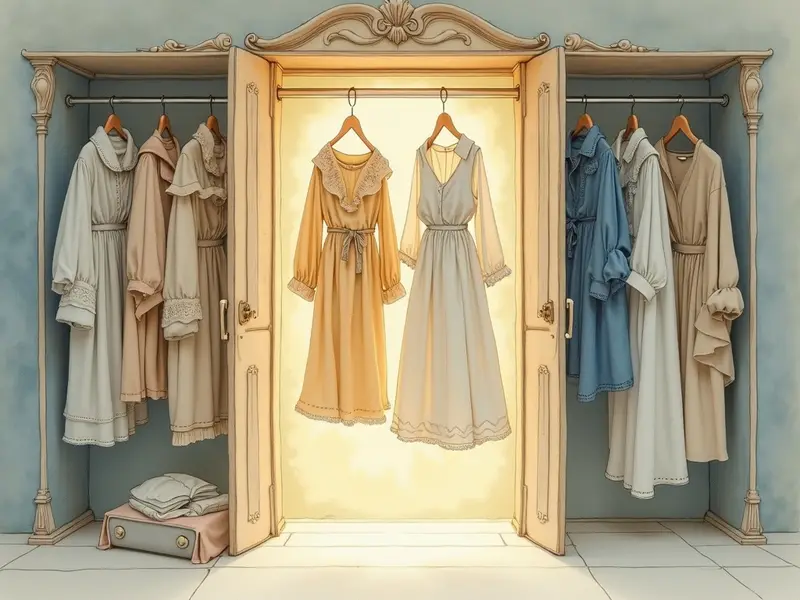 Ilustracja snu: roupas estragadas