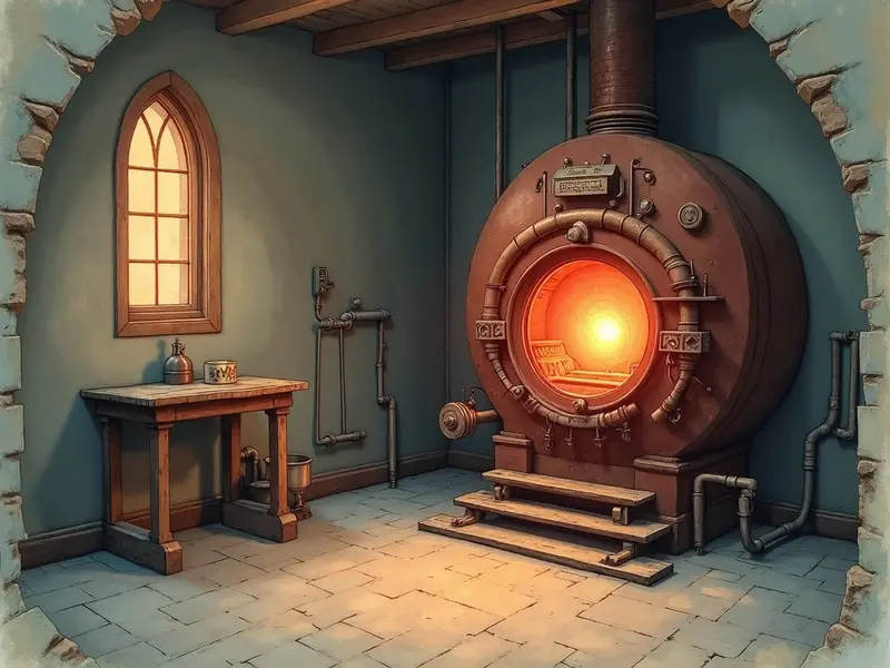 Ilustracja snu: sala de caldeiras
