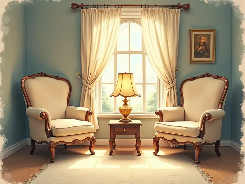 Ilustracja snu: sala de estar