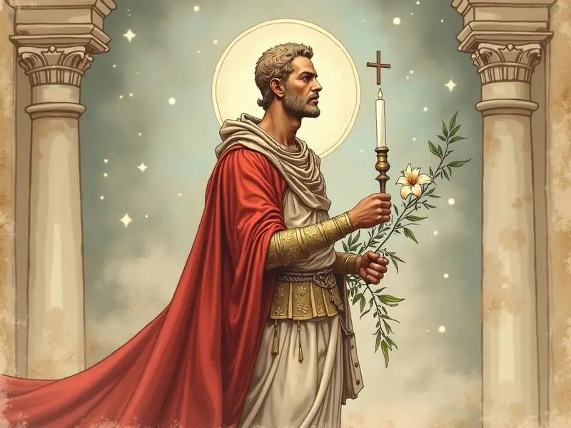 Ilustração: sonhar com Santo Expedito na Umbanda