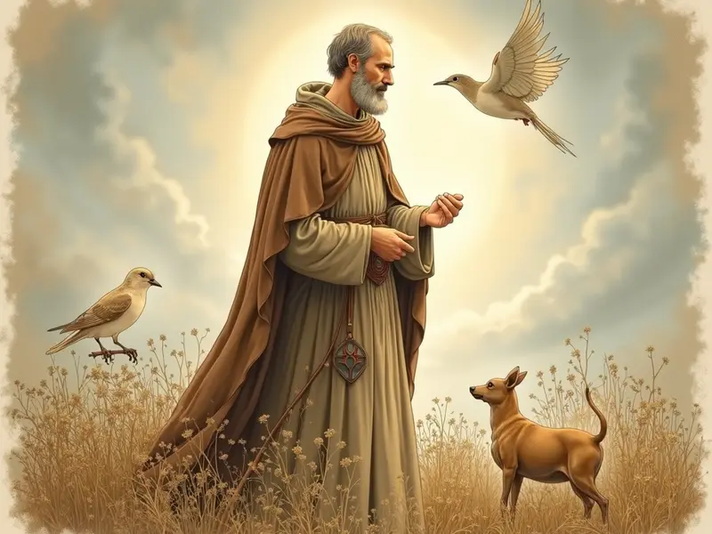 Ilustração do sonho: São Francisco de Assis conversando comigo