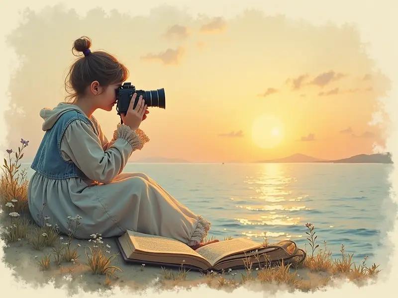 Ilustracja snu: tirar foto com uma pessoa próxima