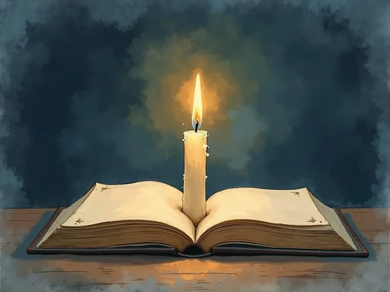 Ilustracja snu: vela acesa em altar
