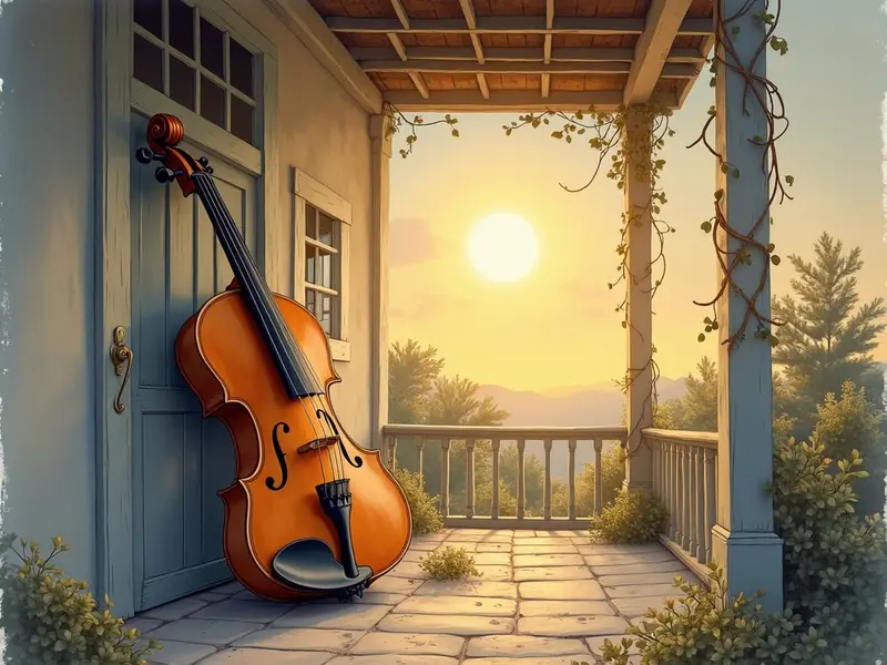 Ilustracja snu: sonhar consertando viola caipira