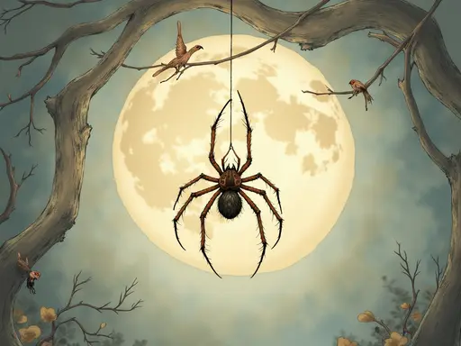 Ilustração do sonho: aranha